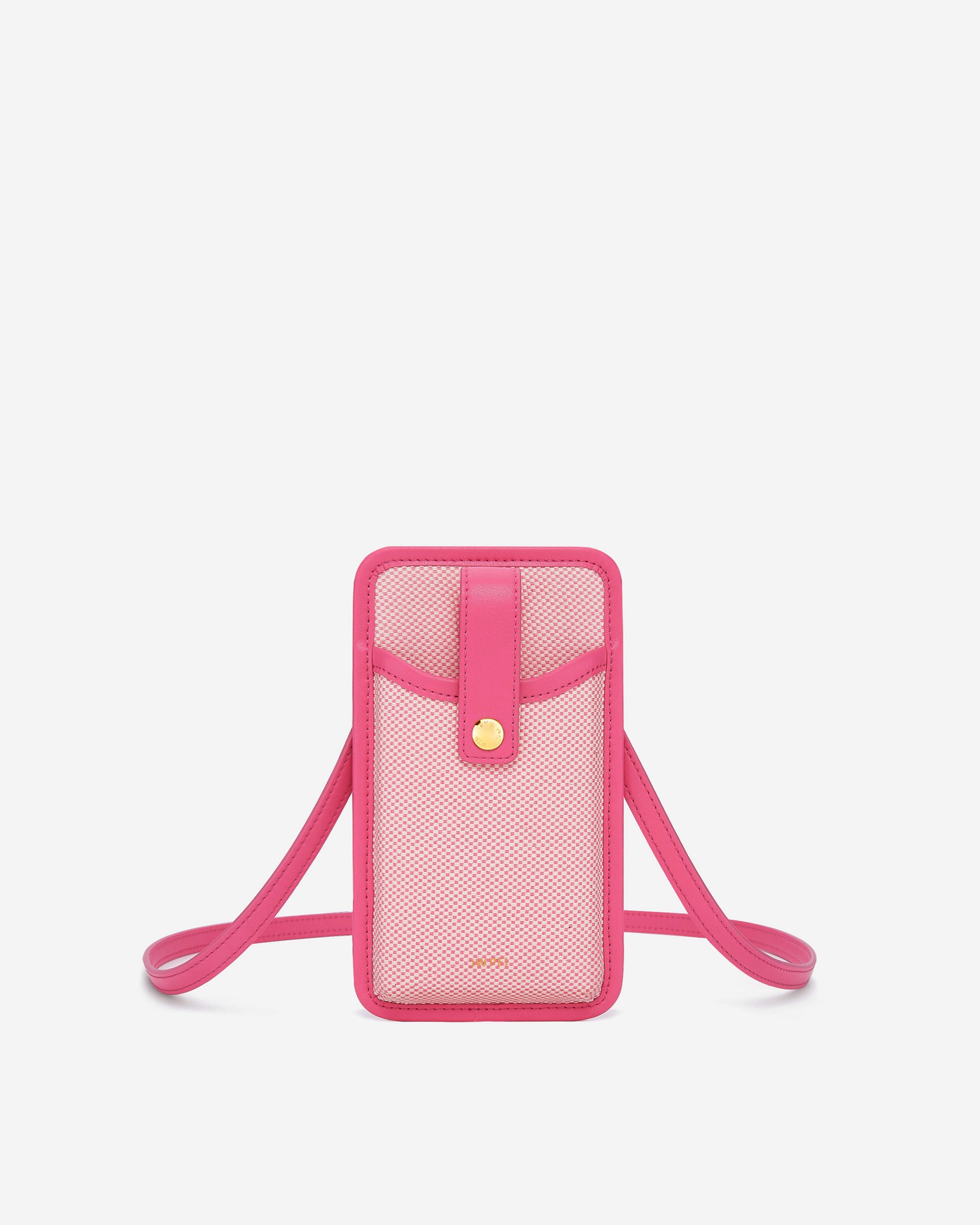 150-4_23bd11ca-89b6-4e56-ad31-2b665c6bacda Aylin Canvas Phone Bag - Rose Red - Image 1