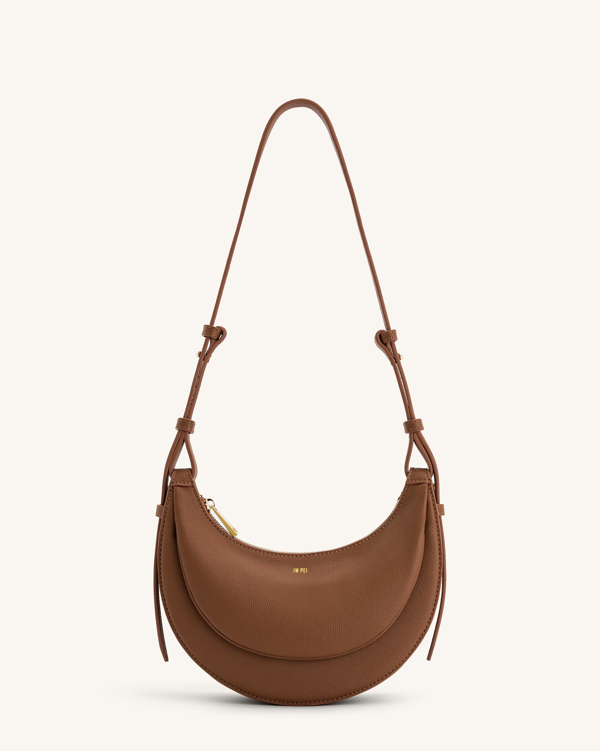 1C131-3_FRONT Sharon Crossbody Bag - Brown - Image 1