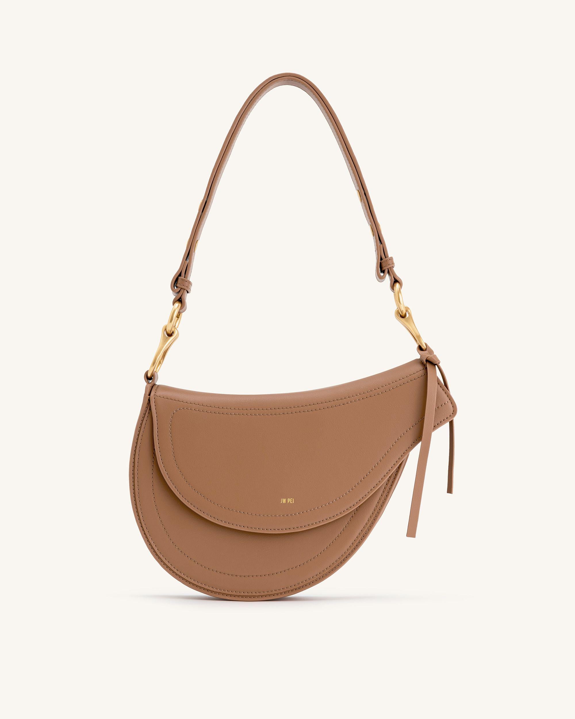 1C20-3-1 Ashlie Crossbody Bag - Brown - Image 1