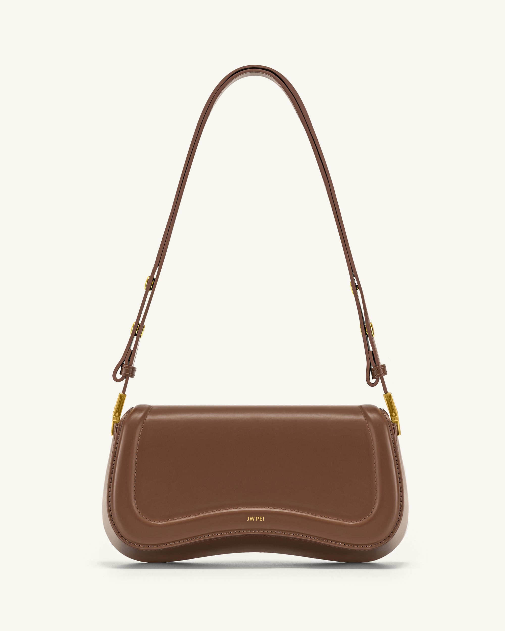 1C56-3brownFront Joy Shoulder Bag - Brown - Image 1