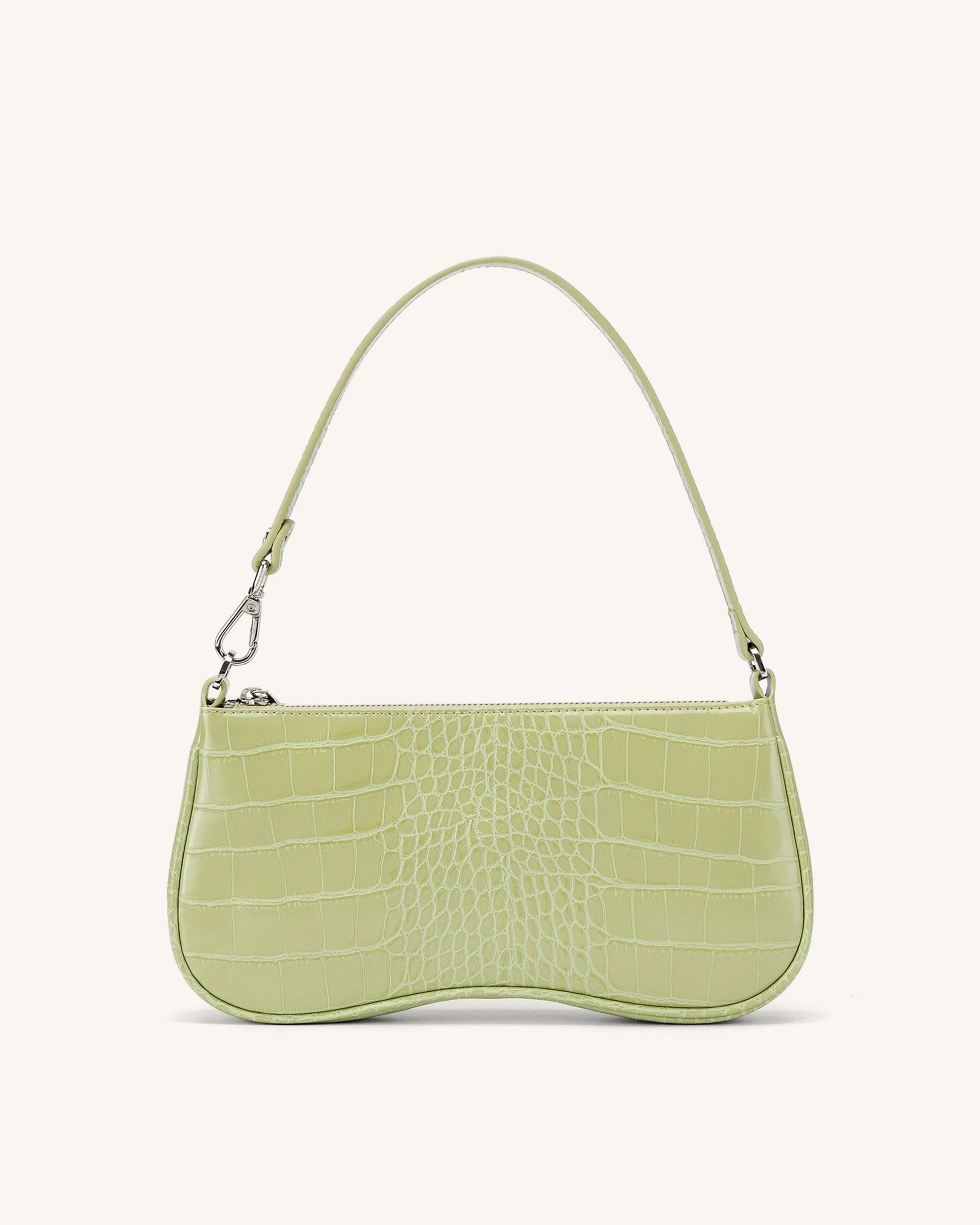 20190806-JWE07-1_1800x1800_f629823f-768e-4a33-a2ae-7a1ca01d5ef6 Eva Shoulder Handbag - Sage Green Croc - Image 1