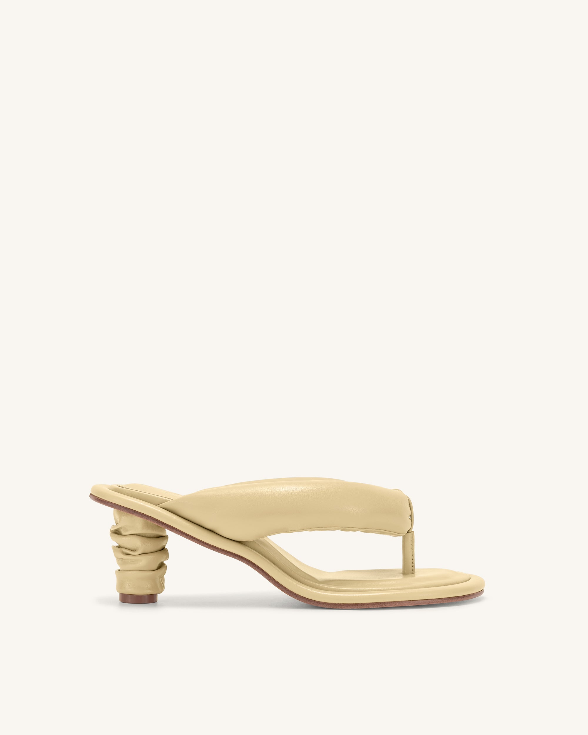 2MS04-8Side Talia Puffed Sandal - Butter - Image 1