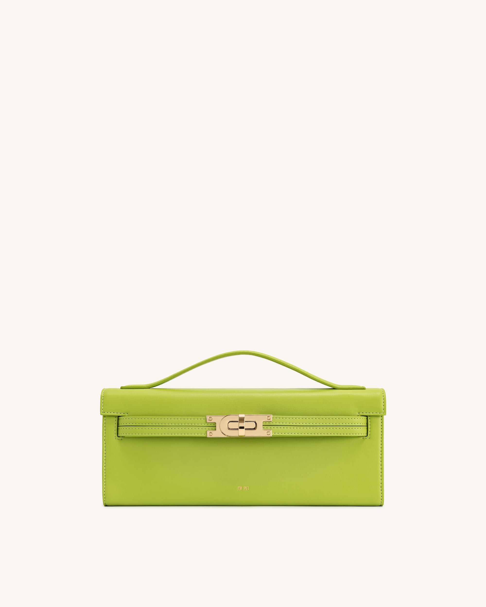 2T276-7-FRONT Bria Structured Top Handle Bag - Green - Image 1
