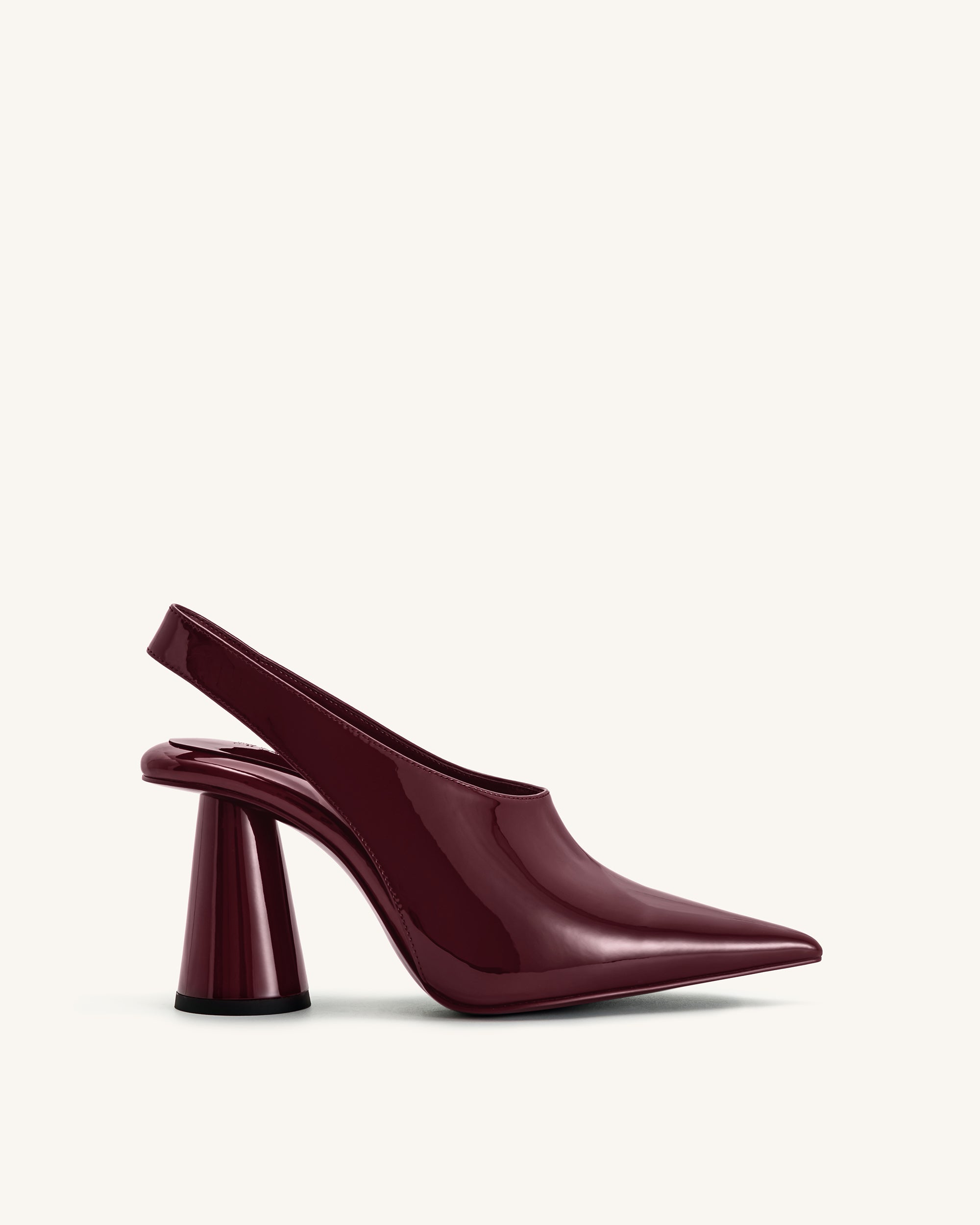 4PS97-42-FRONT Vivovr High Heel Pumps - Burgundy - Image 1