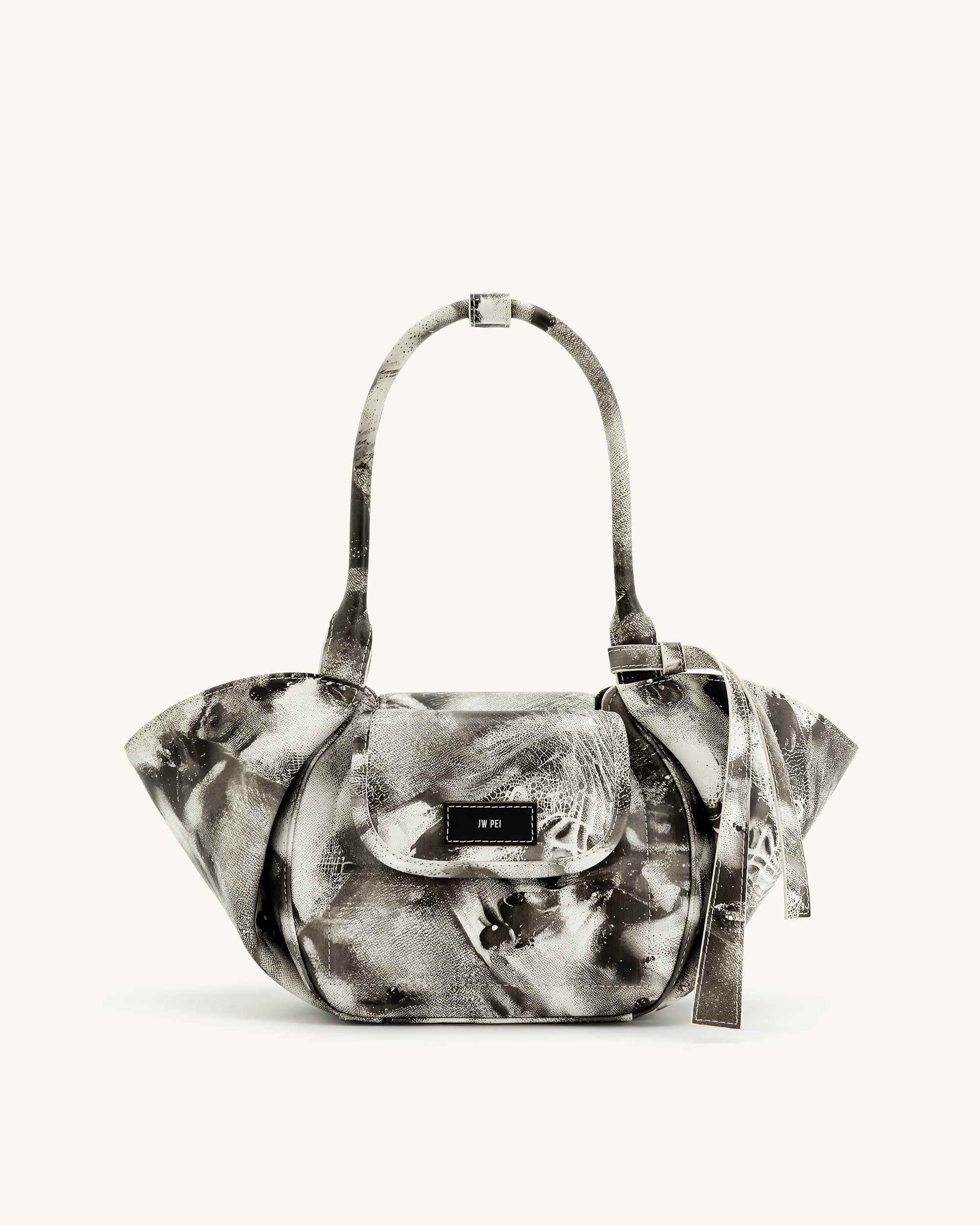 5S198-2-FRONT_82173c45-8830-4b63-ae72-3c623bafb612 Zoey Pockets Shoulder Bag - White - Image 1