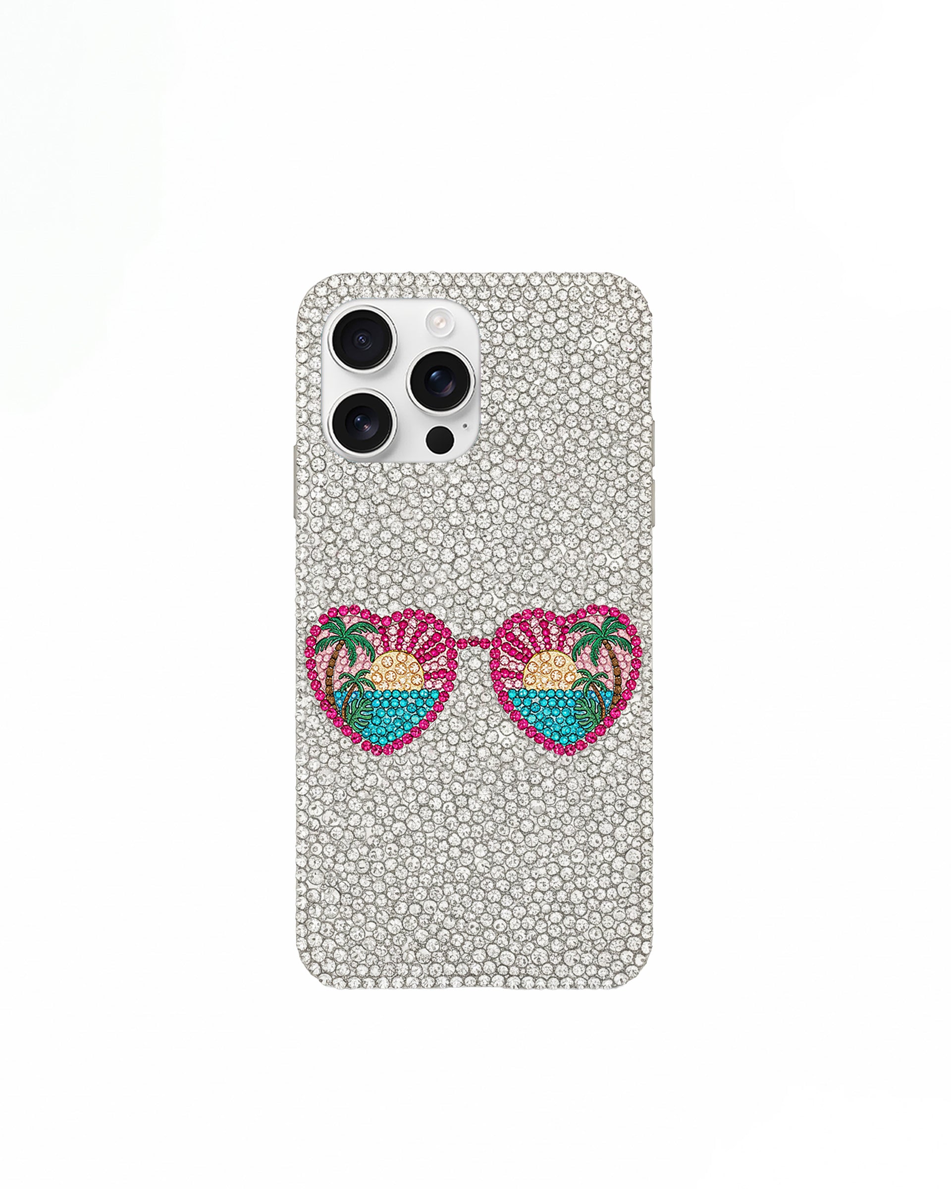 unnamed_6ee74f76-81fe-4c6f-a8c5-ffe4d54d0c07 Sunglasses Beach Artificial Crystal Phone Case – White - Image 1