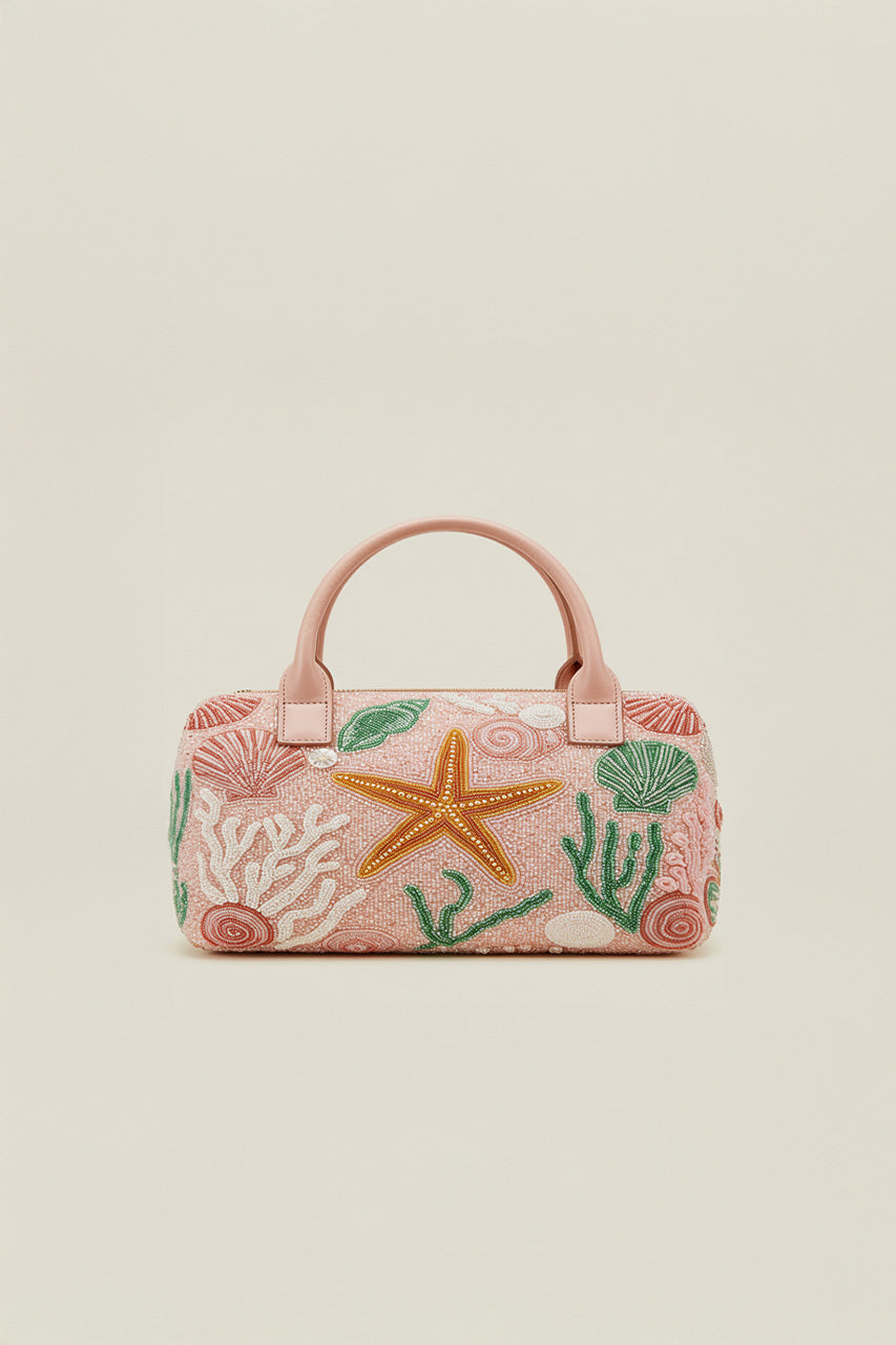 unnamed_c6a98c35-fadd-4c0c-8423-ded71767cd18 Lana Starfish Embellished Top Handle Bag - Pink - Image 1