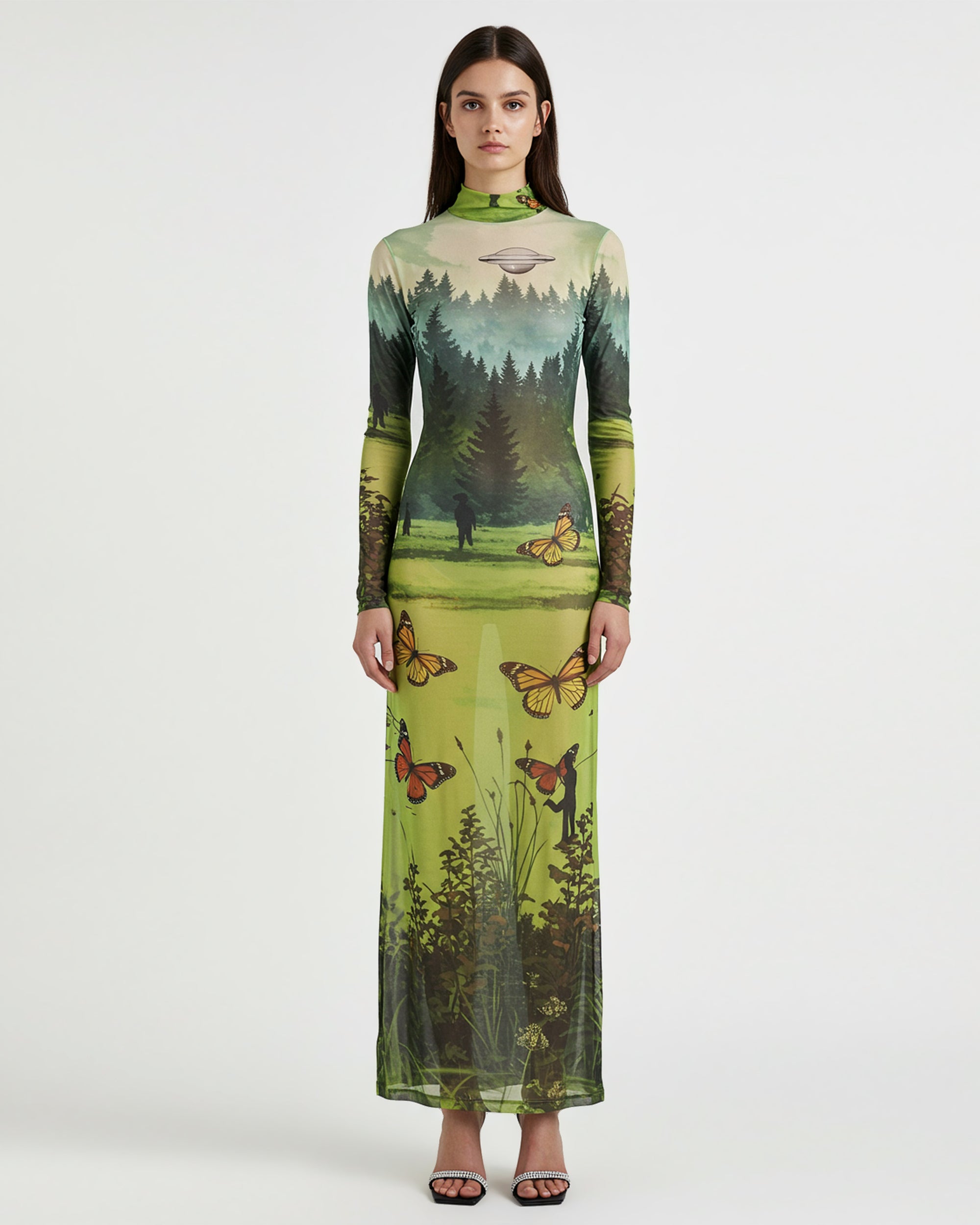 unnamed_d164c039-48f0-49a5-88e8-b4fd678363be Landscape Print Mesh Maxi Dress – Green - Image 1
