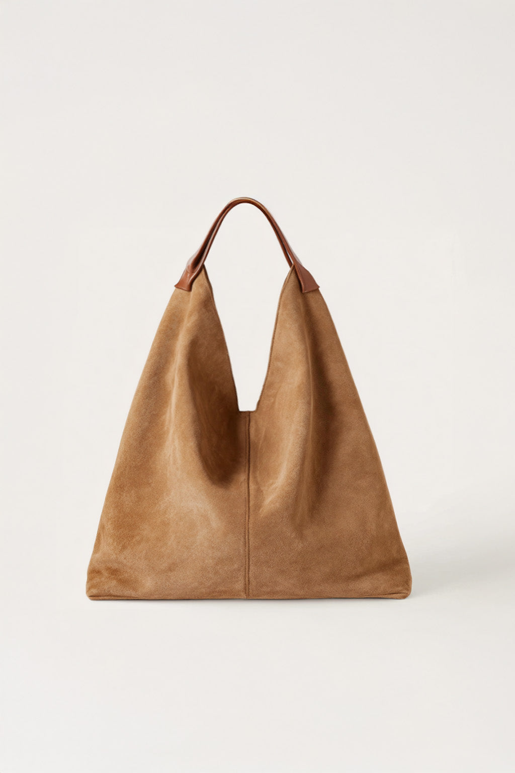 unnamed_e9fa3fac-bfd0-4e23-934d-a55b9dc9229f Hazel Minimal Suede Tote - Brown - Image 1