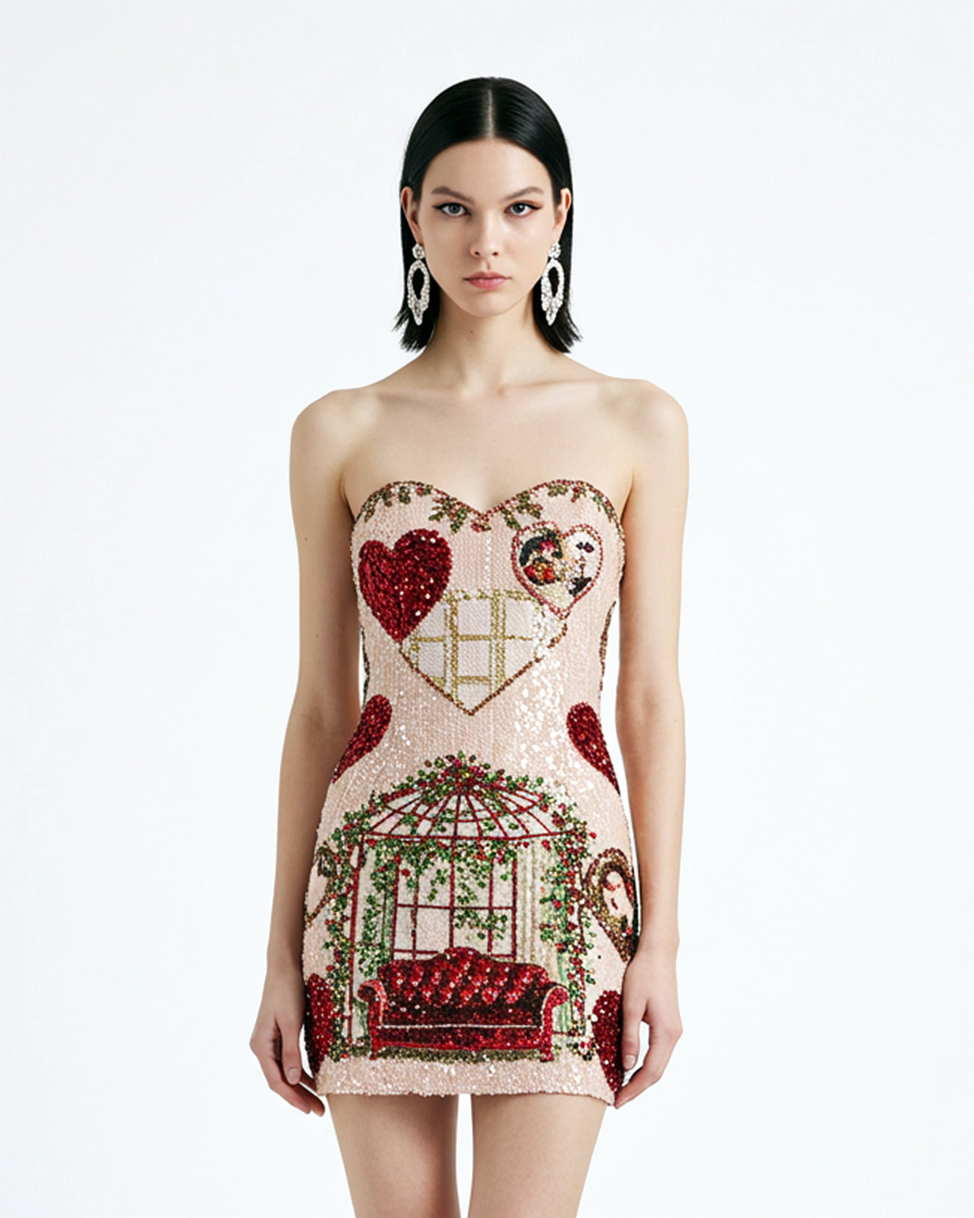 unnamed_fa441d96-bc28-4001-8209-e2624281b64d Sequin Heart Motif Mini Dress – Pink - Image 1
