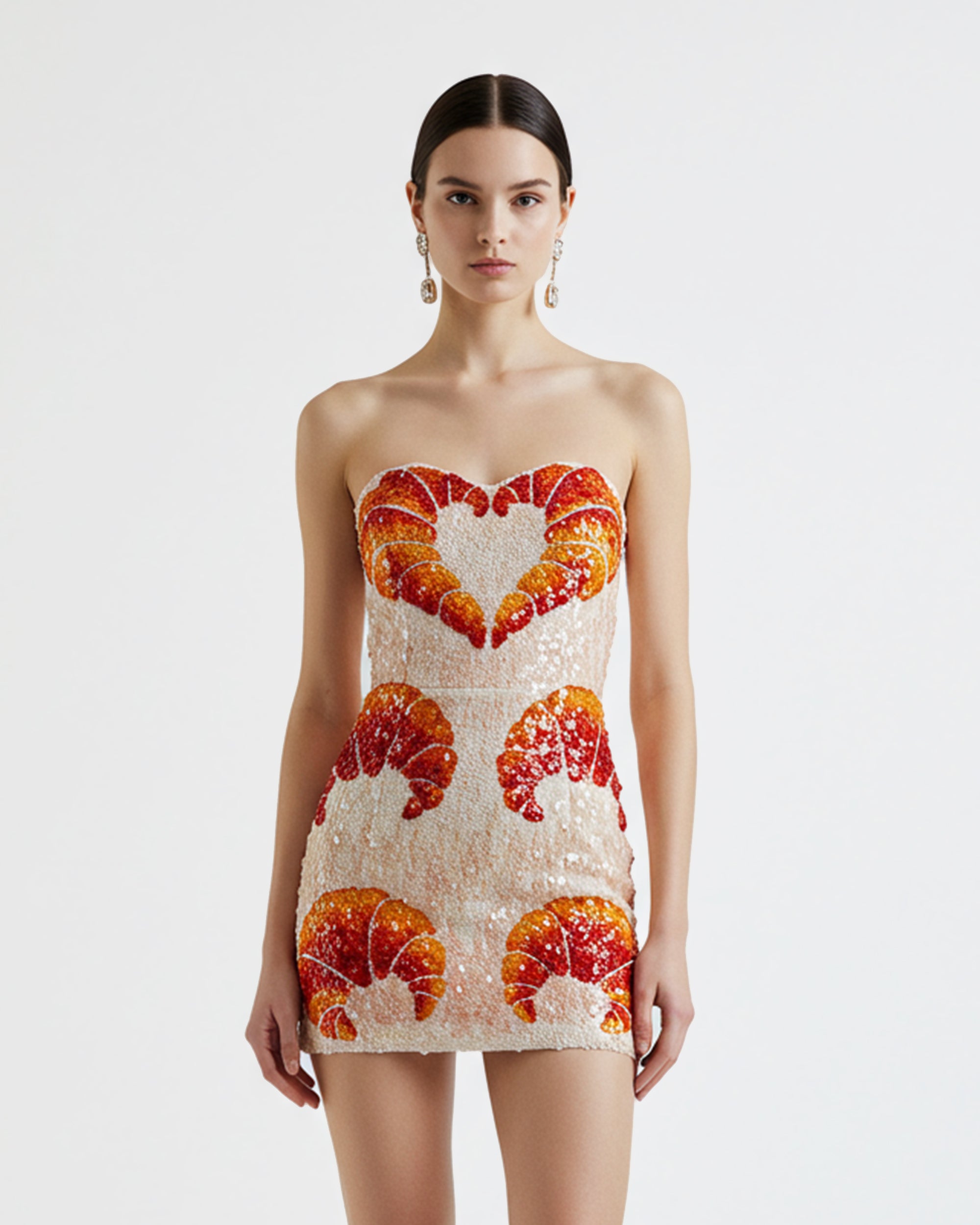 unnamed_faac9bad-f6d4-4d4f-9778-27e4ab3e8763 Sequin Croissant Strapless Mini Dress – MultiColor - Image 1